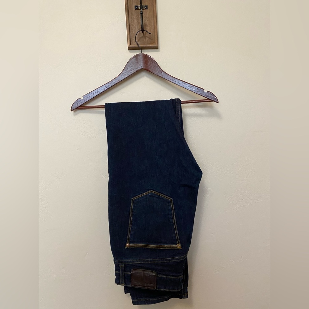 Smith & Rouge M'S NO. 43 REGULAR STR8 DENIM Dark Wash Regular Fit 34 x 36